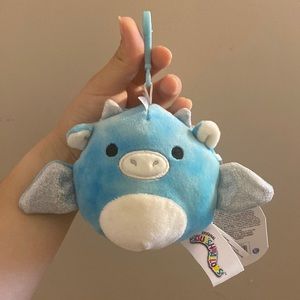 Keith Dragon Squishmallow Clip BNWT